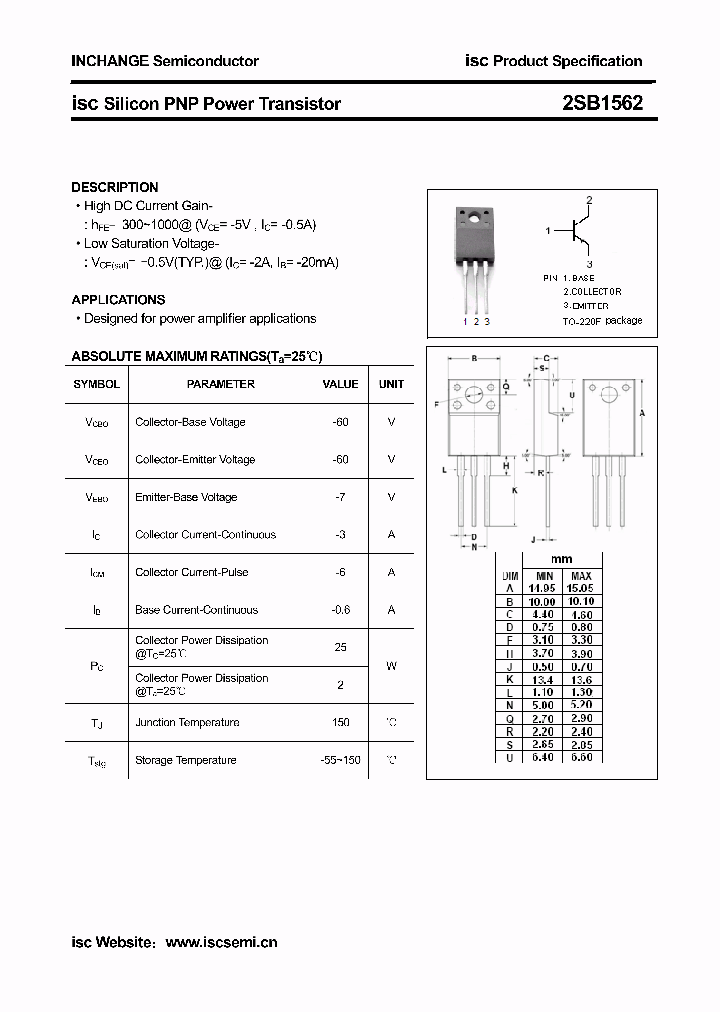 2SB1562_4384775.PDF Datasheet