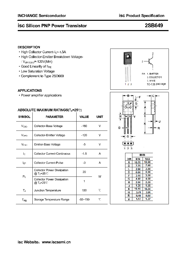 2SB649_4310631.PDF Datasheet