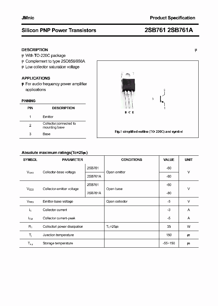 2SB761_4770629.PDF Datasheet