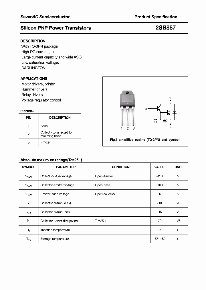 2SB887_4454717.PDF Datasheet