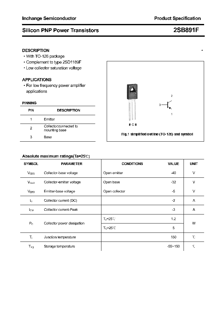 2SB891F_4388371.PDF Datasheet