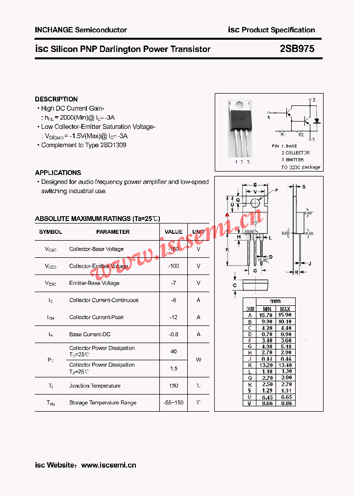 2SB975_4392007.PDF Datasheet