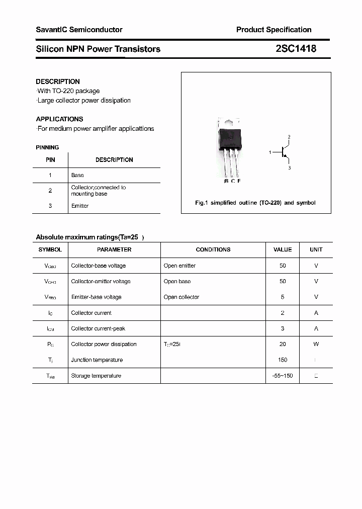 2SC1418_4375672.PDF Datasheet