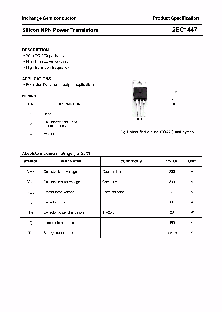 2SC1447_4353213.PDF Datasheet