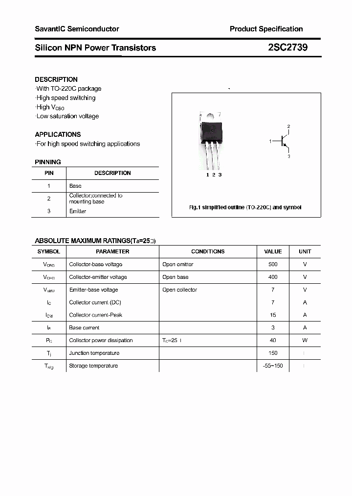 2SC2739_4437407.PDF Datasheet