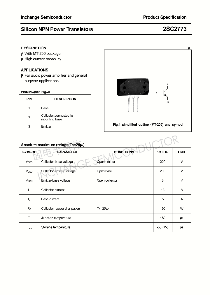 2SC2773_4403729.PDF Datasheet