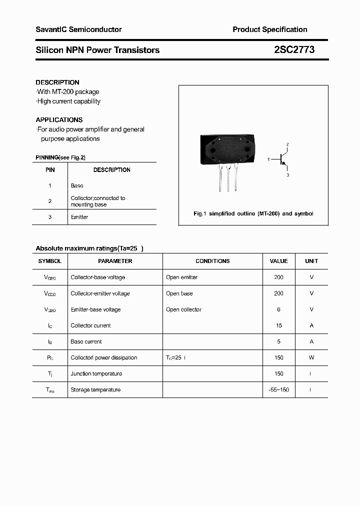 2SC2773_4403730.PDF Datasheet