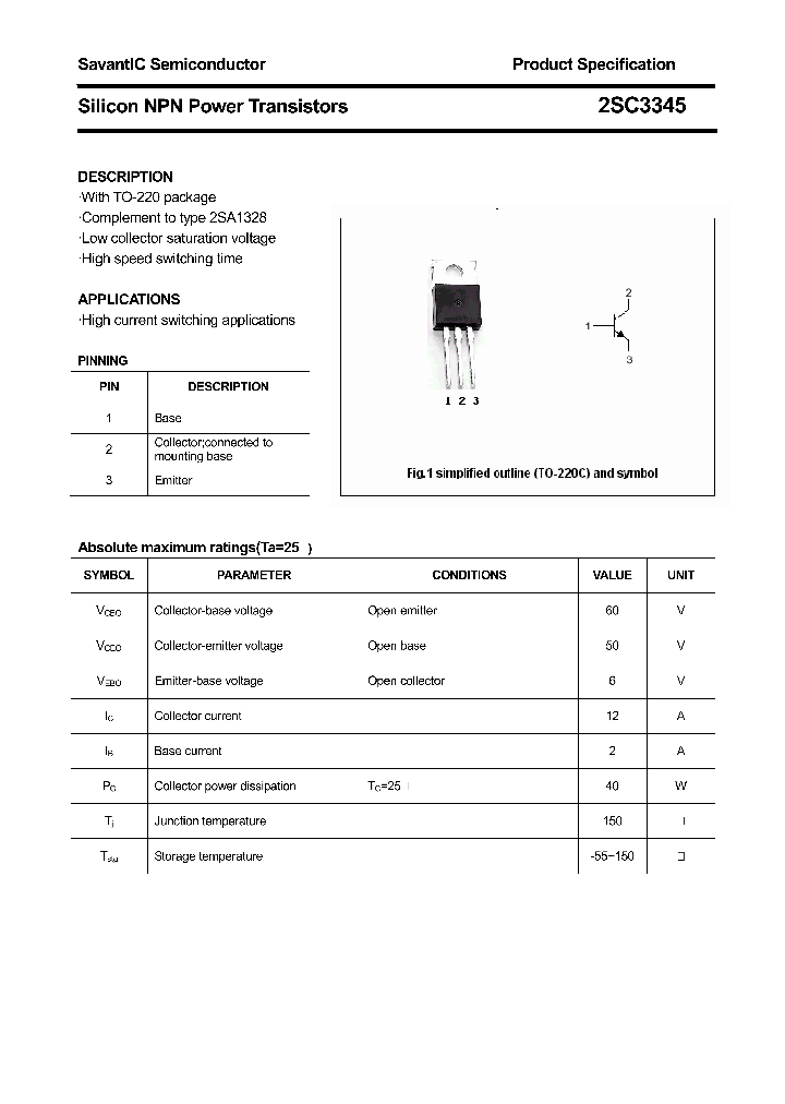 2SC3345_4385545.PDF Datasheet