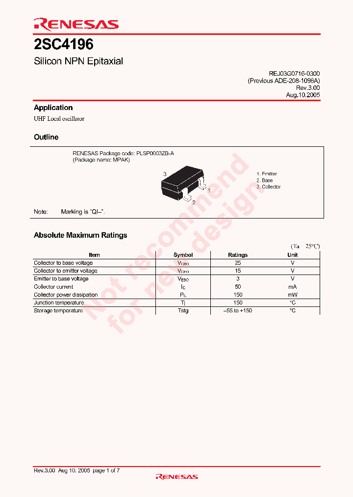 2SC4196_4281347.PDF Datasheet