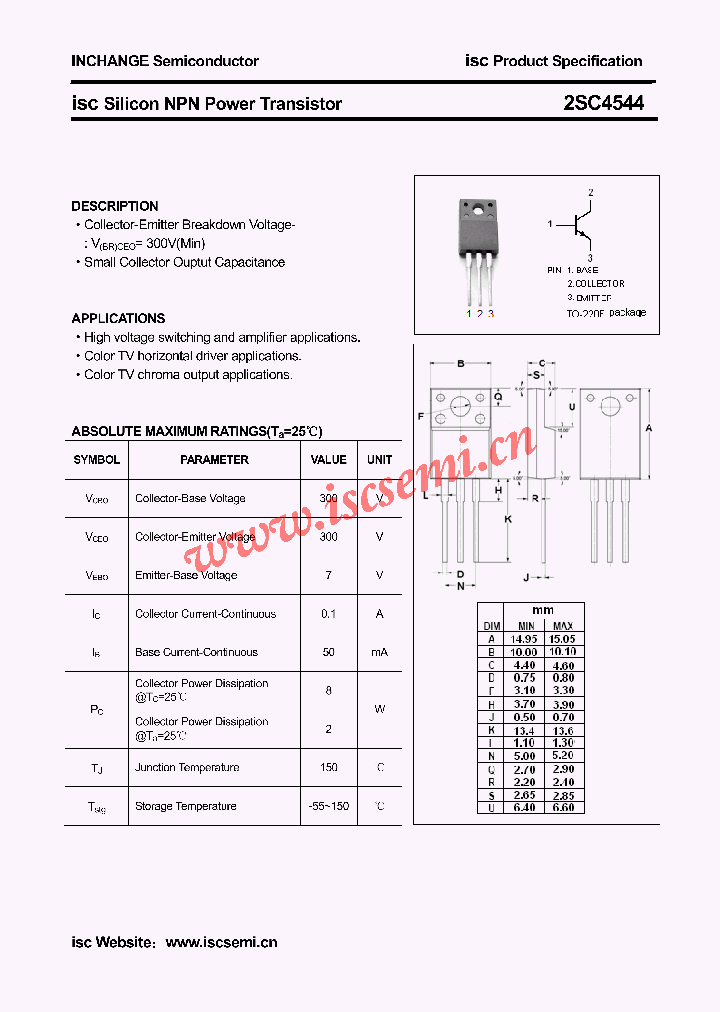2SC4544_4361363.PDF Datasheet Download --- IC-ON-LINE