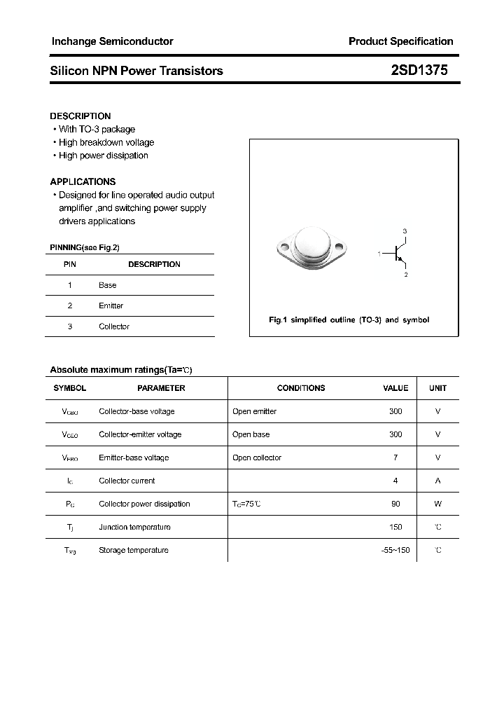 2SD1375_4353264.PDF Datasheet