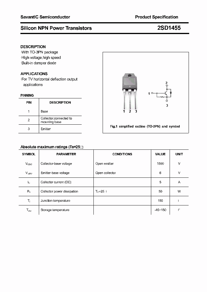 2SD1455_4409611.PDF Datasheet