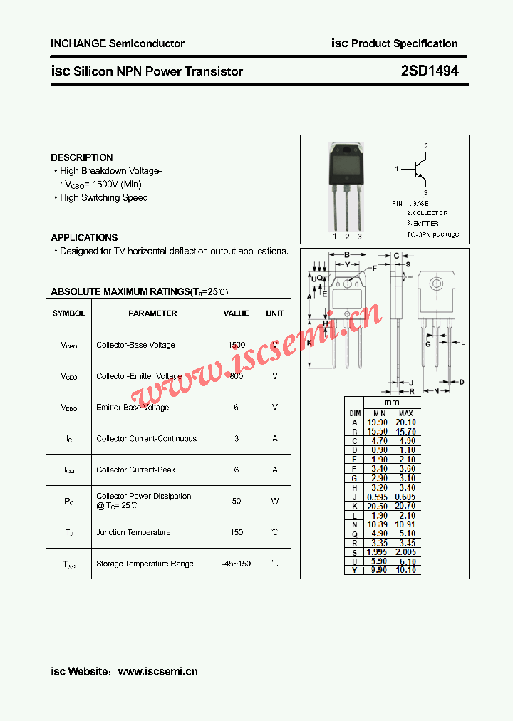 2SD1494_4585027.PDF Datasheet