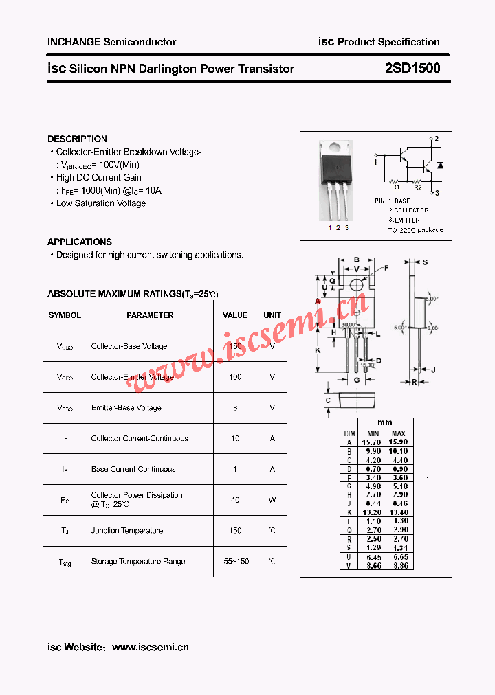 2SD1500_4769894.PDF Datasheet