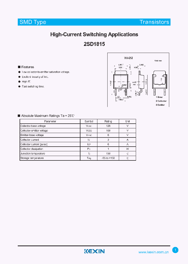 2SD1815_4314546.PDF Datasheet