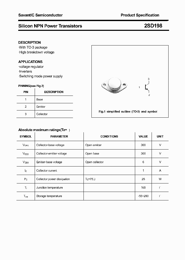 2SD198_4393056.PDF Datasheet