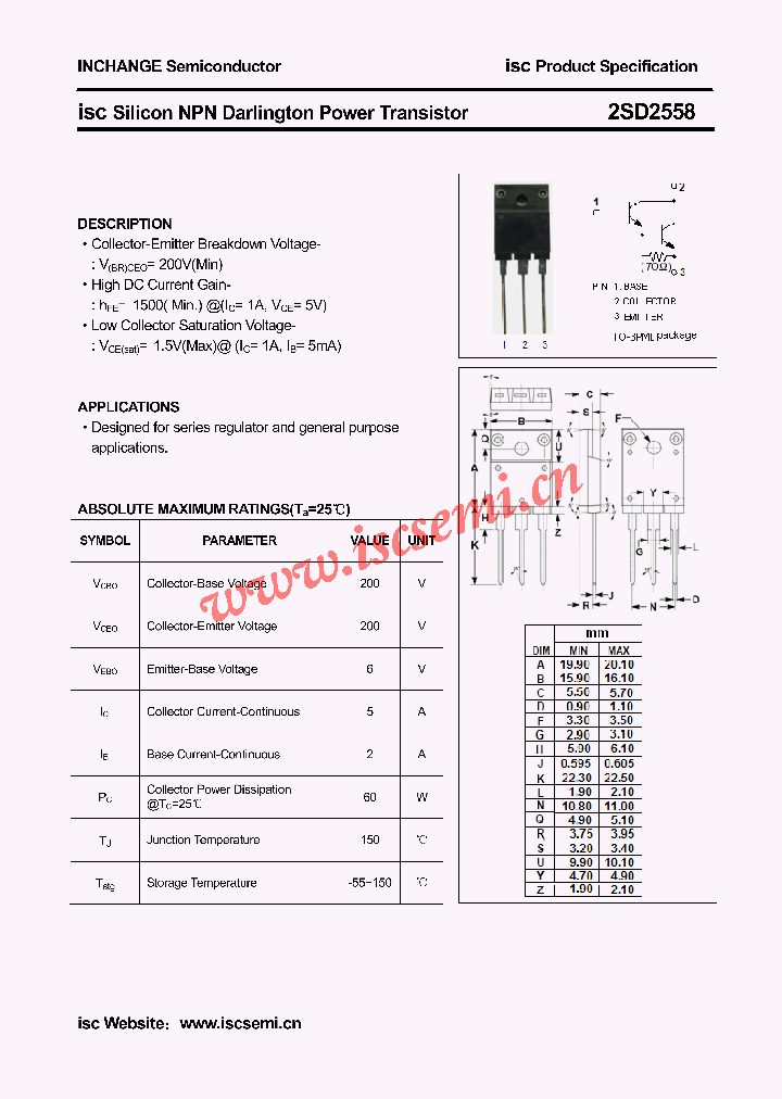 2SD2558_4464570.PDF Datasheet