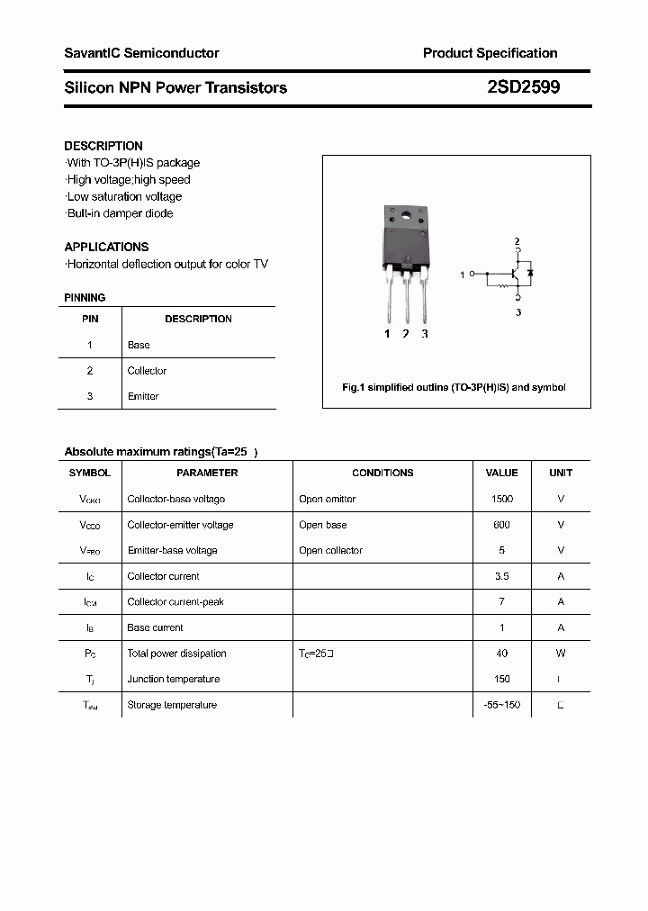 2SD2599_4390537.PDF Datasheet Download
