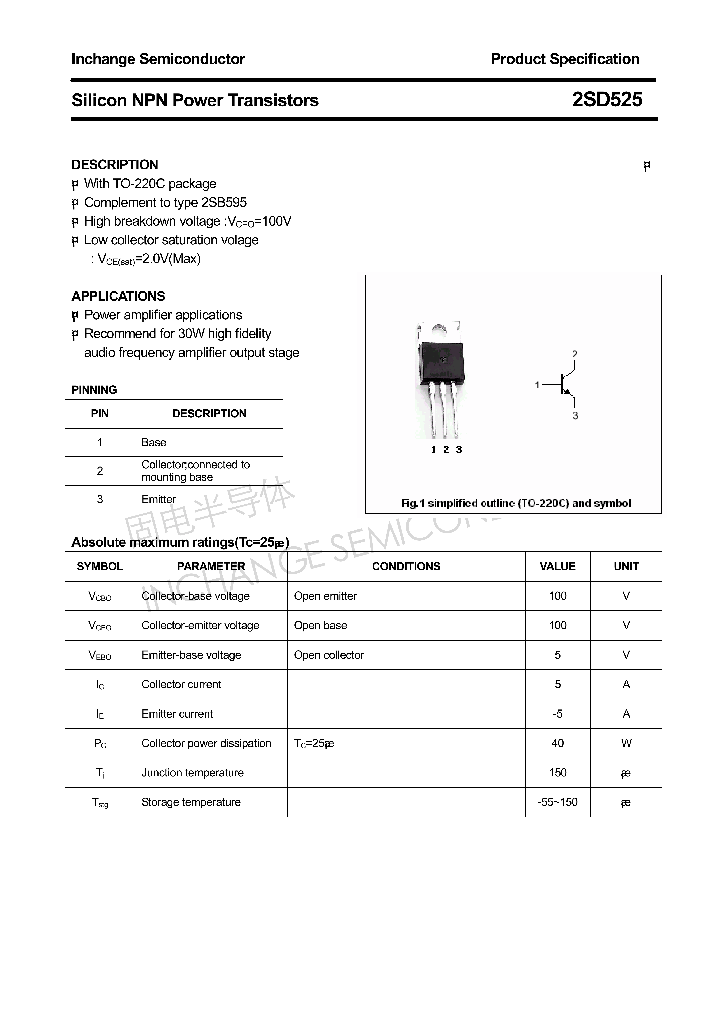 2SD525_4305447.PDF Datasheet