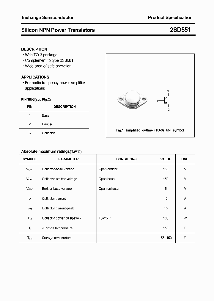 2SD551_4354394.PDF Datasheet