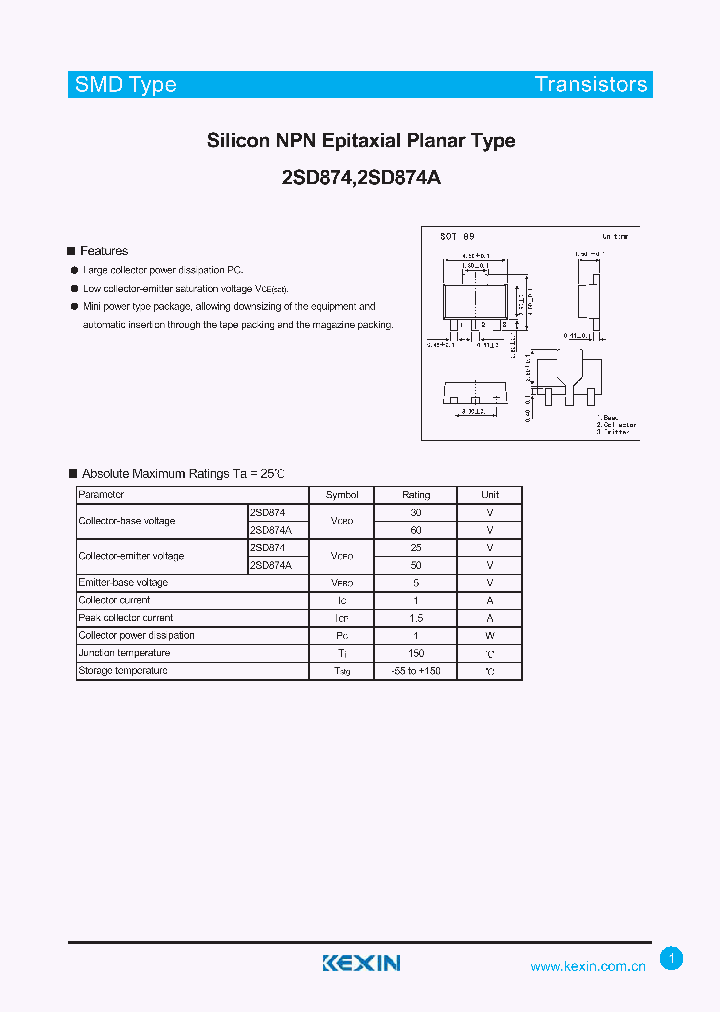 2SD874_4302813.PDF Datasheet