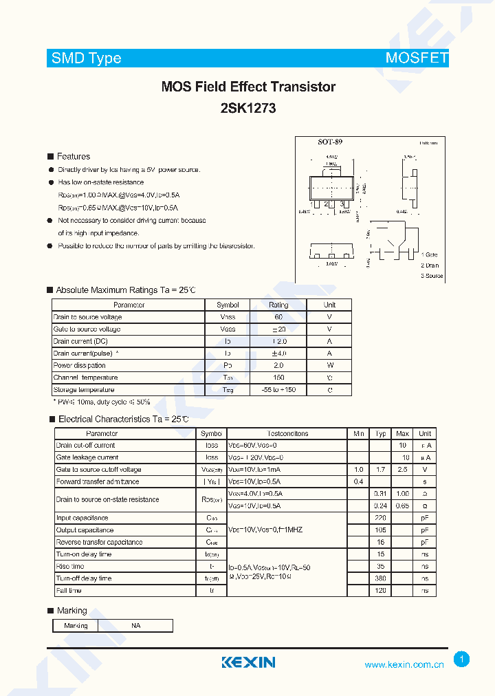 2SK1273_4311963.PDF Datasheet