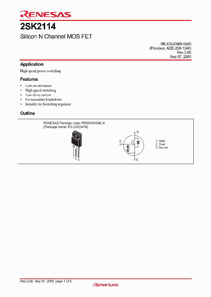 2SK2096-E_4314206.PDF Datasheet