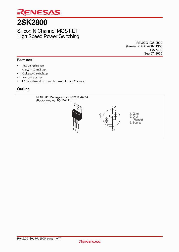 2SK2800_4253732.PDF Datasheet