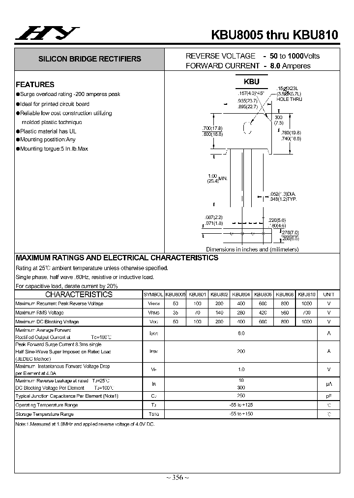 KBU8005-KBU810_4504973.PDF Datasheet