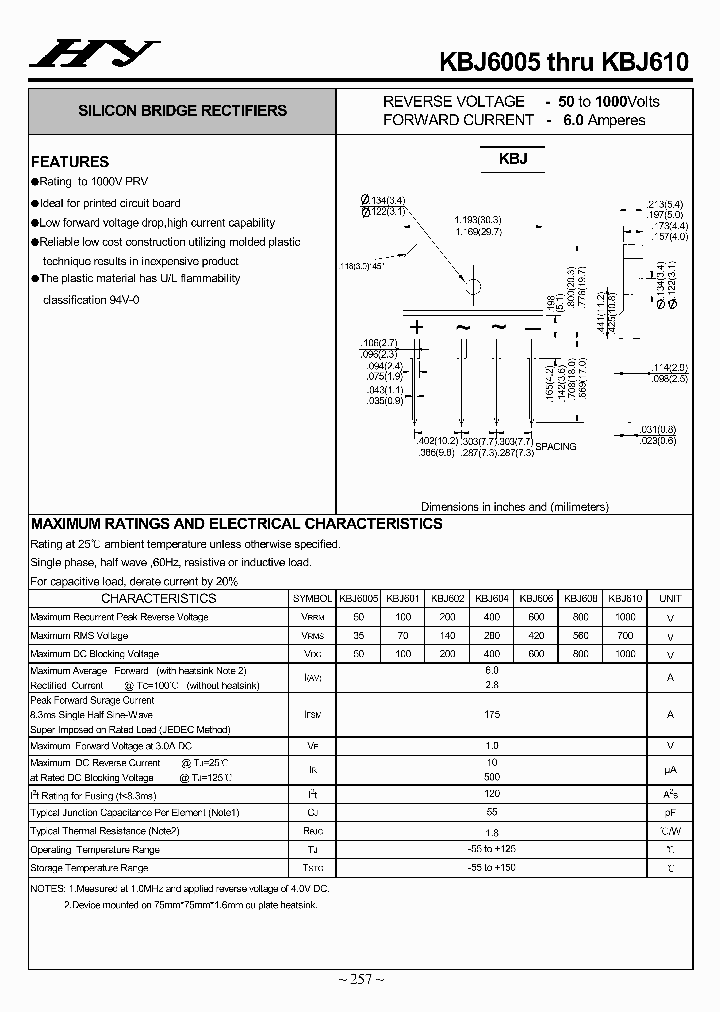 KBJ6005-KBJ610_4504970.PDF Datasheet