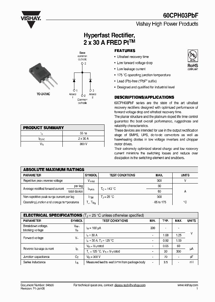 60CPH03PBF_4360581.PDF Datasheet