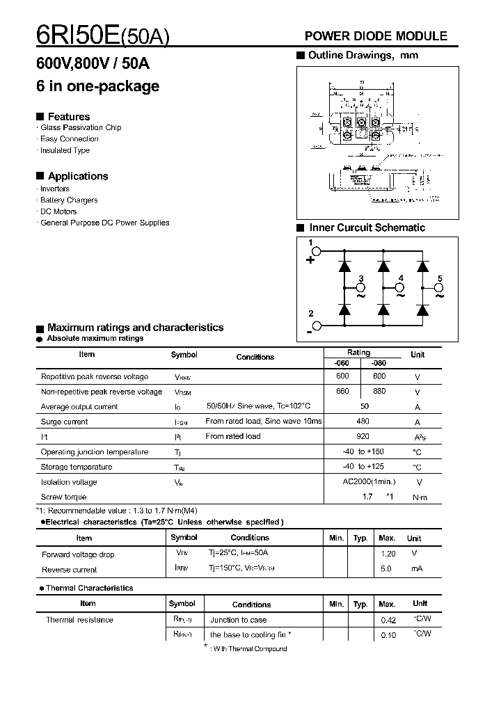 6RI150E_4275485.PDF Datasheet