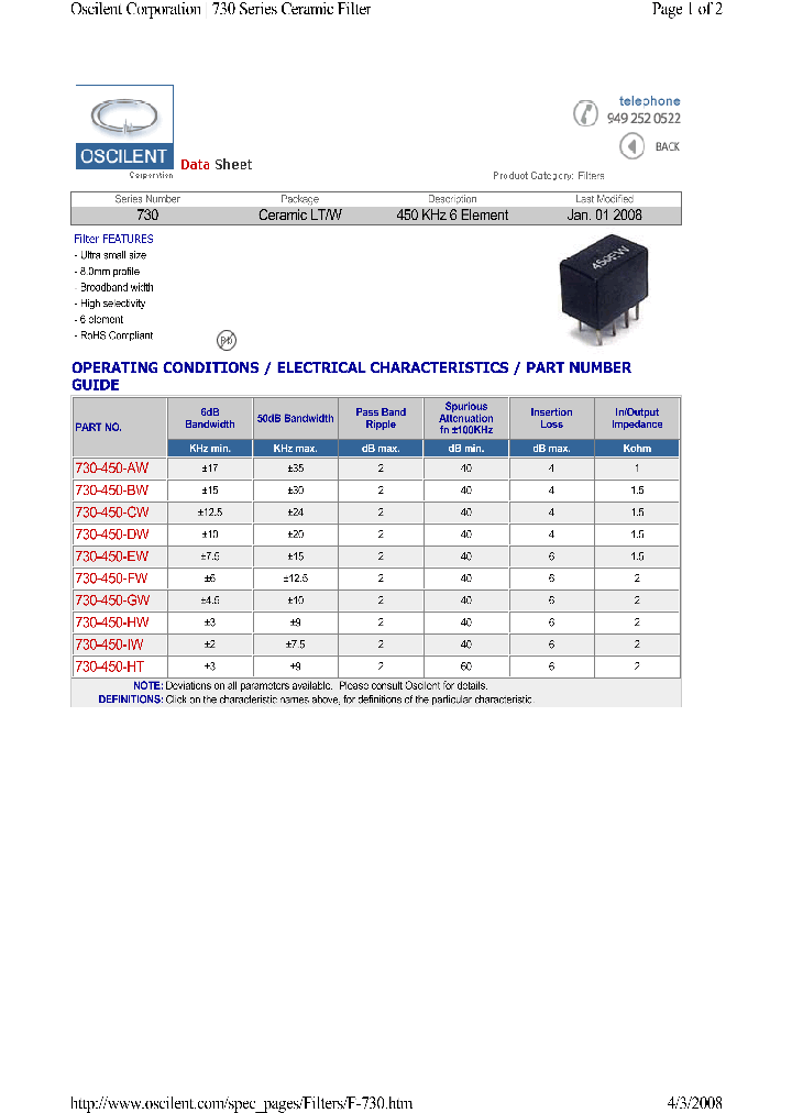 730-450-EW_4471606.PDF Datasheet Download --- IC-ON-LINE