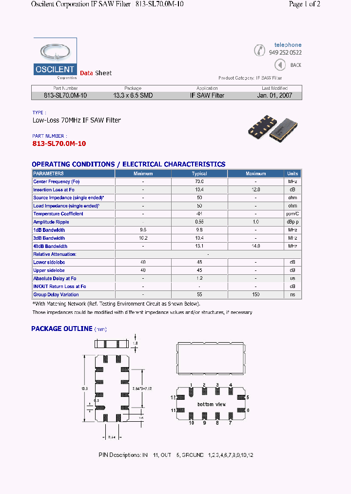 813-SL700M-10_4529765.PDF Datasheet