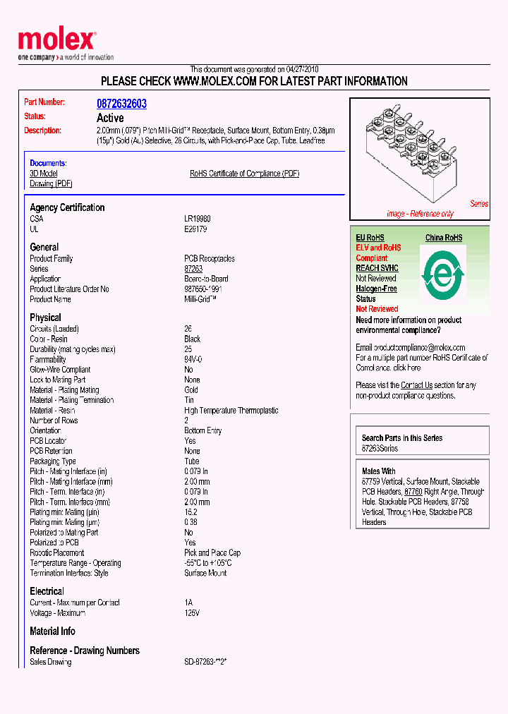 87263-2603_4882667.PDF Datasheet