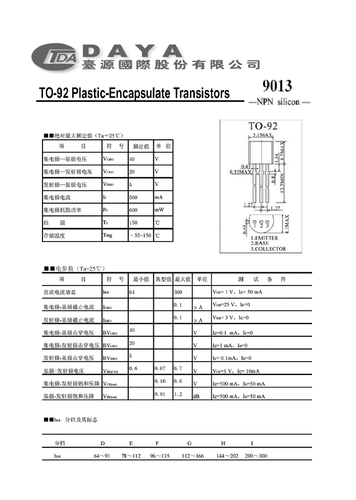 9013_4544023.PDF Datasheet Download --- IC-ON-LINE