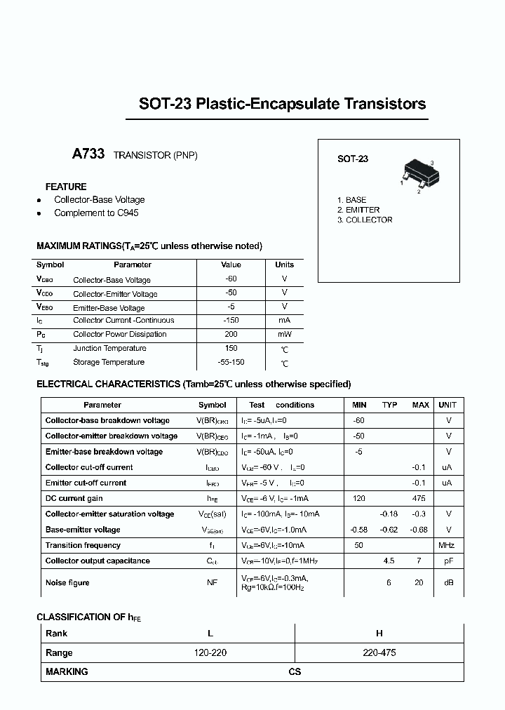 A733_4790847.PDF Datasheet Download --- IC-ON-LINE