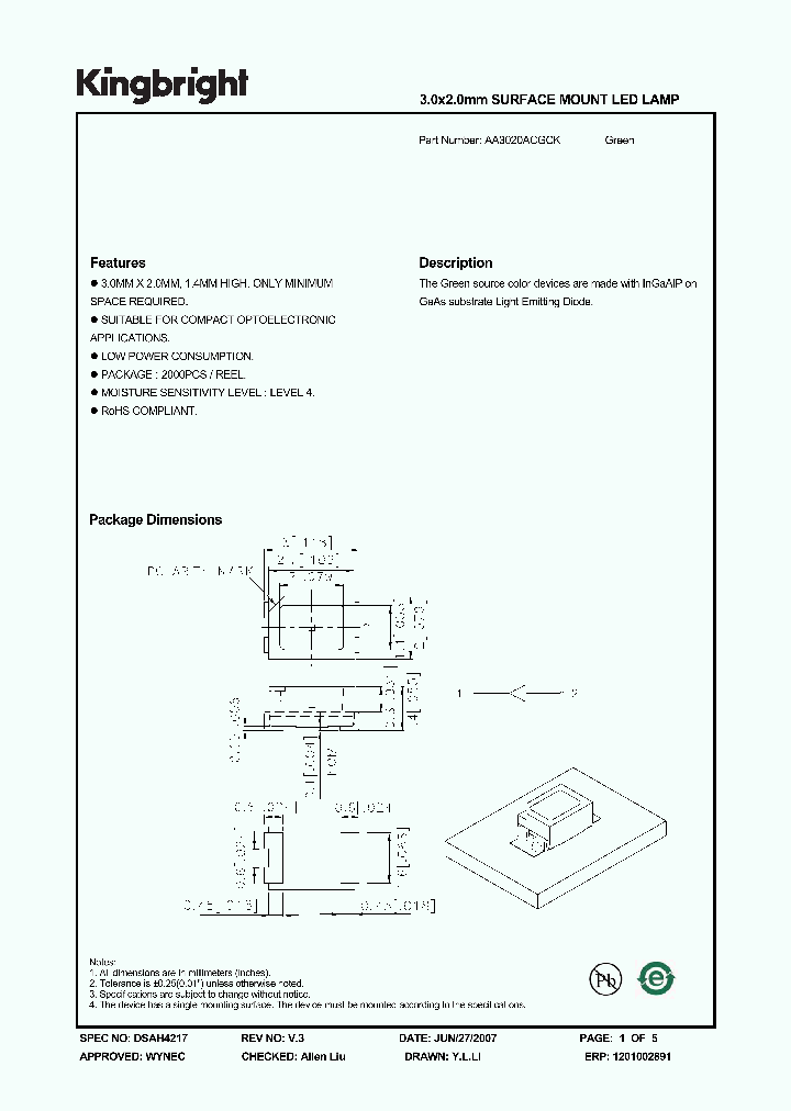 AA3020ACGCK_4287160.PDF Datasheet