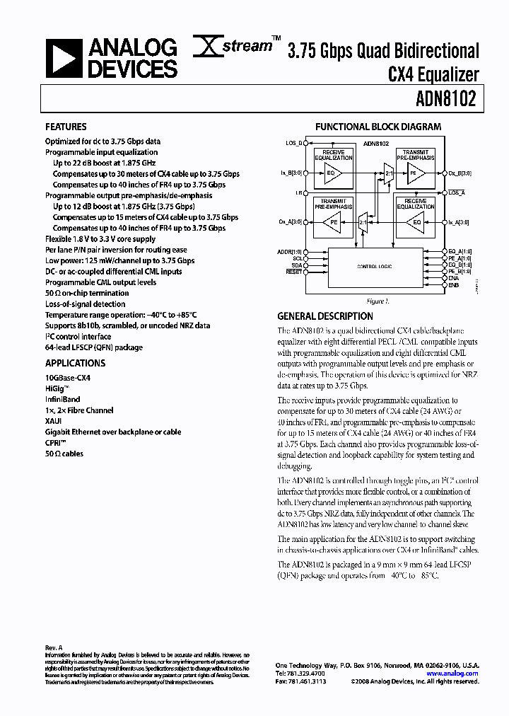 ADN8102_4302242.PDF Datasheet Download --- IC-ON-LINE