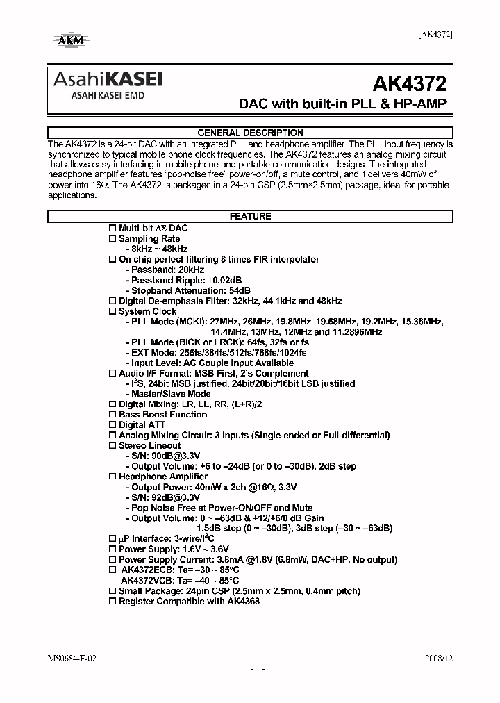 AK4372_4333679.PDF Datasheet