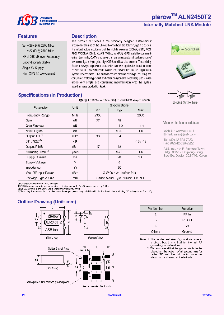 ALN2450T2_4526835.PDF Datasheet