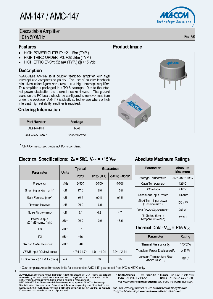 AMC-147-SMA_4846769.PDF Datasheet