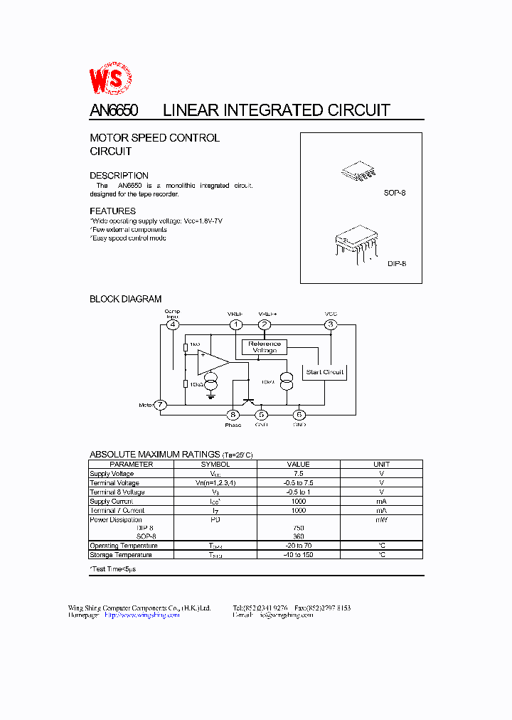 AN6650_4846646.PDF Datasheet Download --- IC-ON-LINE