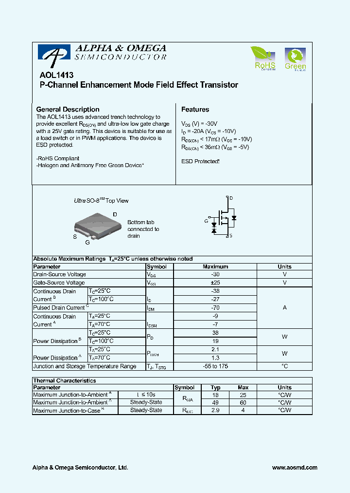 AOL1413_4325669.PDF Datasheet