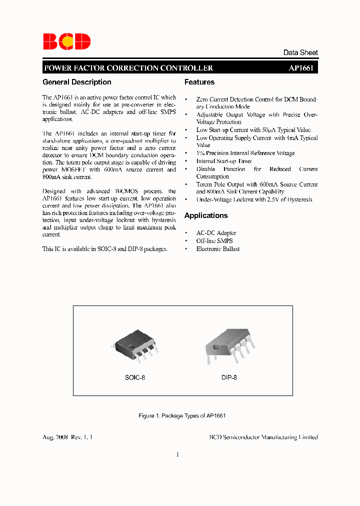 AP1661_4582048.PDF Datasheet Download --- IC-ON-LINE