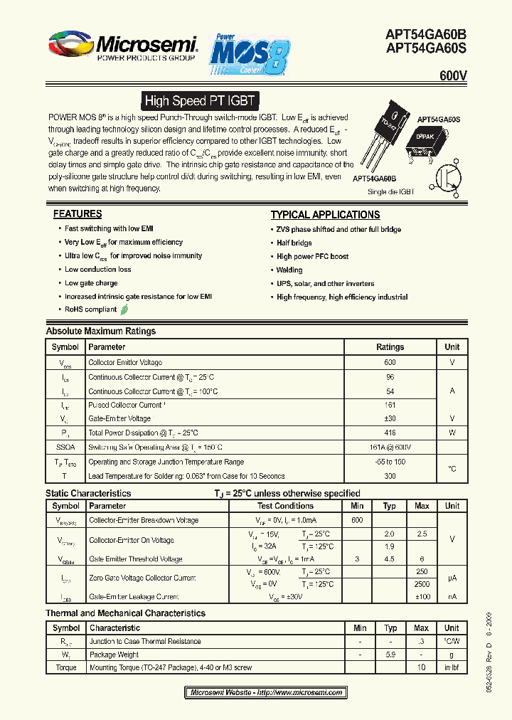 APT54GA60B_4522363.PDF Datasheet