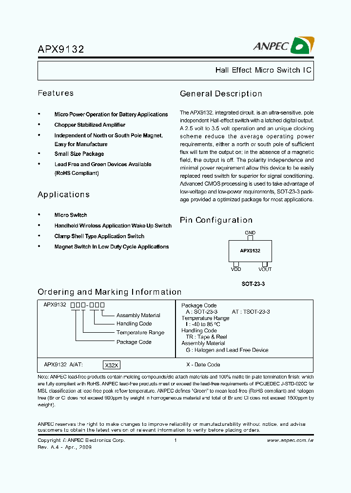 APX9132AI-TRG_4711839.PDF Datasheet