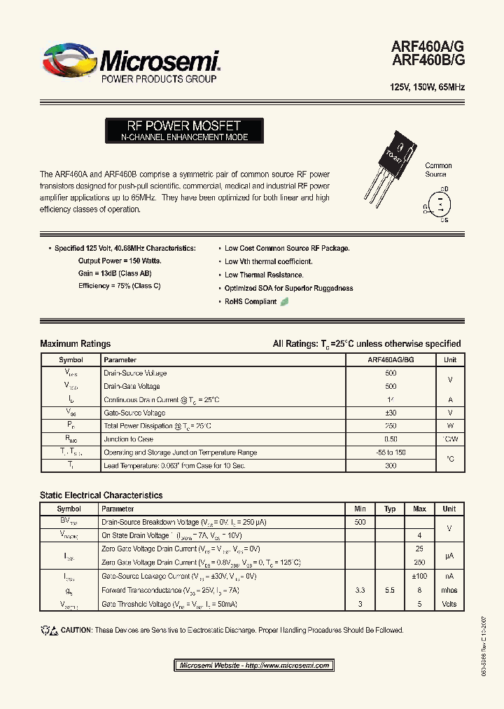 ARF460A_4644763.PDF Datasheet