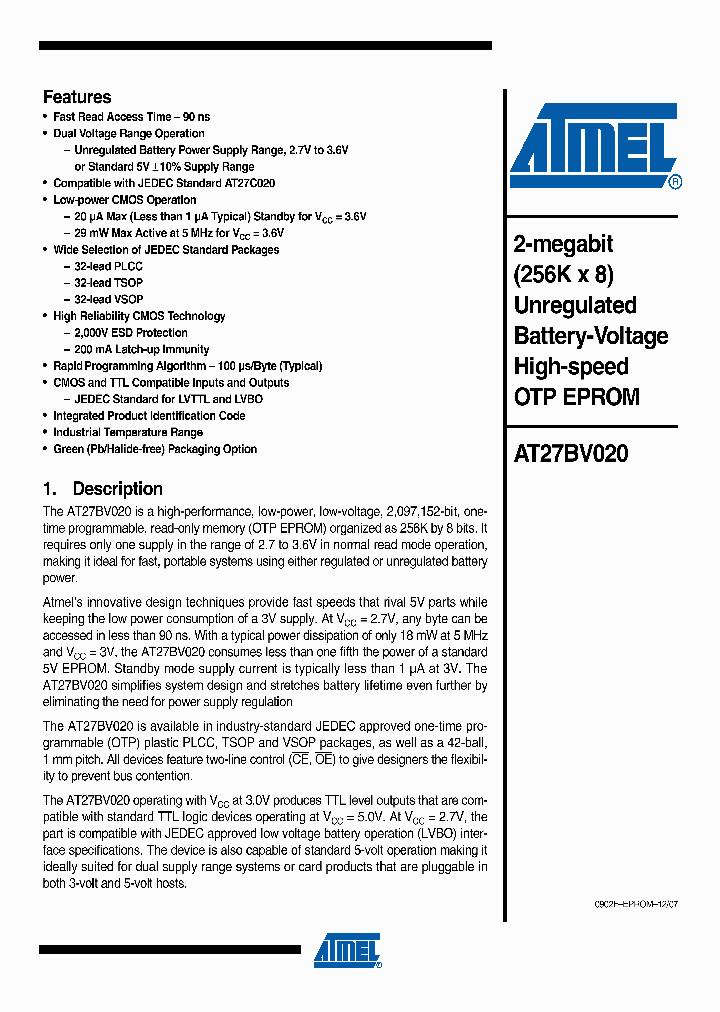 AT27BV020-90JI_4312158.PDF Datasheet