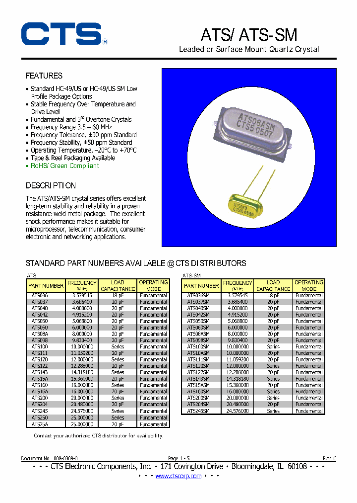 Ats036sm 4460883 Pdf Datasheet Download Ic On Line